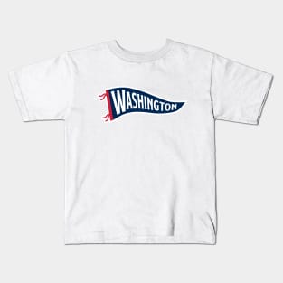 Washington Pennant - White Kids T-Shirt